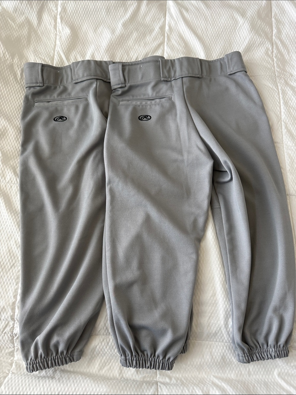 Rawlings Boys Elastic-Waist Baseball Shorts size M. Set of 2